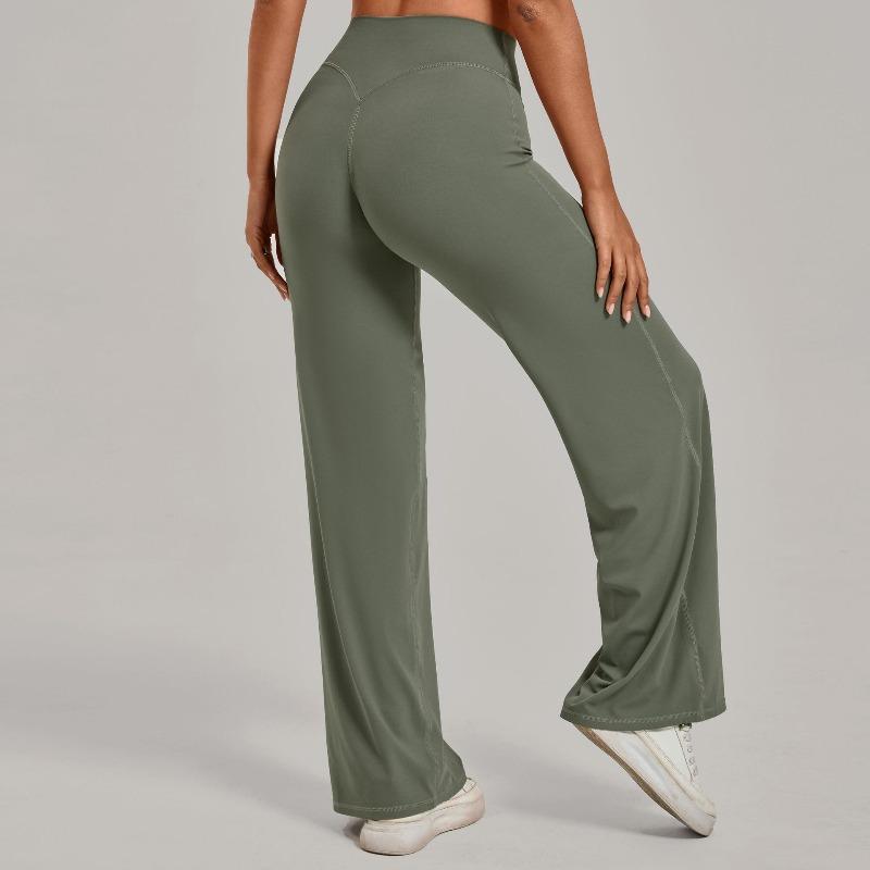 Merganser Pilates Straight Yoga Pants Versatile Loose Wide Leg Pants Running Sports Fitness Buttocks Long Pants