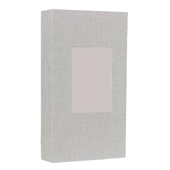 Photo Album 4x6 with 300 Pockets Linen Cover Picture Scrapbook with Front Window Slip-in Vertical Photo Book for Personalized Wedding Vacation Memory