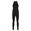 Stylish European & American Women's Sports Zipper Patchwork Yoga Jumpsuit with Cutout Back