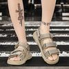 Men's thick soled outdoor beach shoes summer breathable soft soled casual sandals fashion student slippers male walking sandals