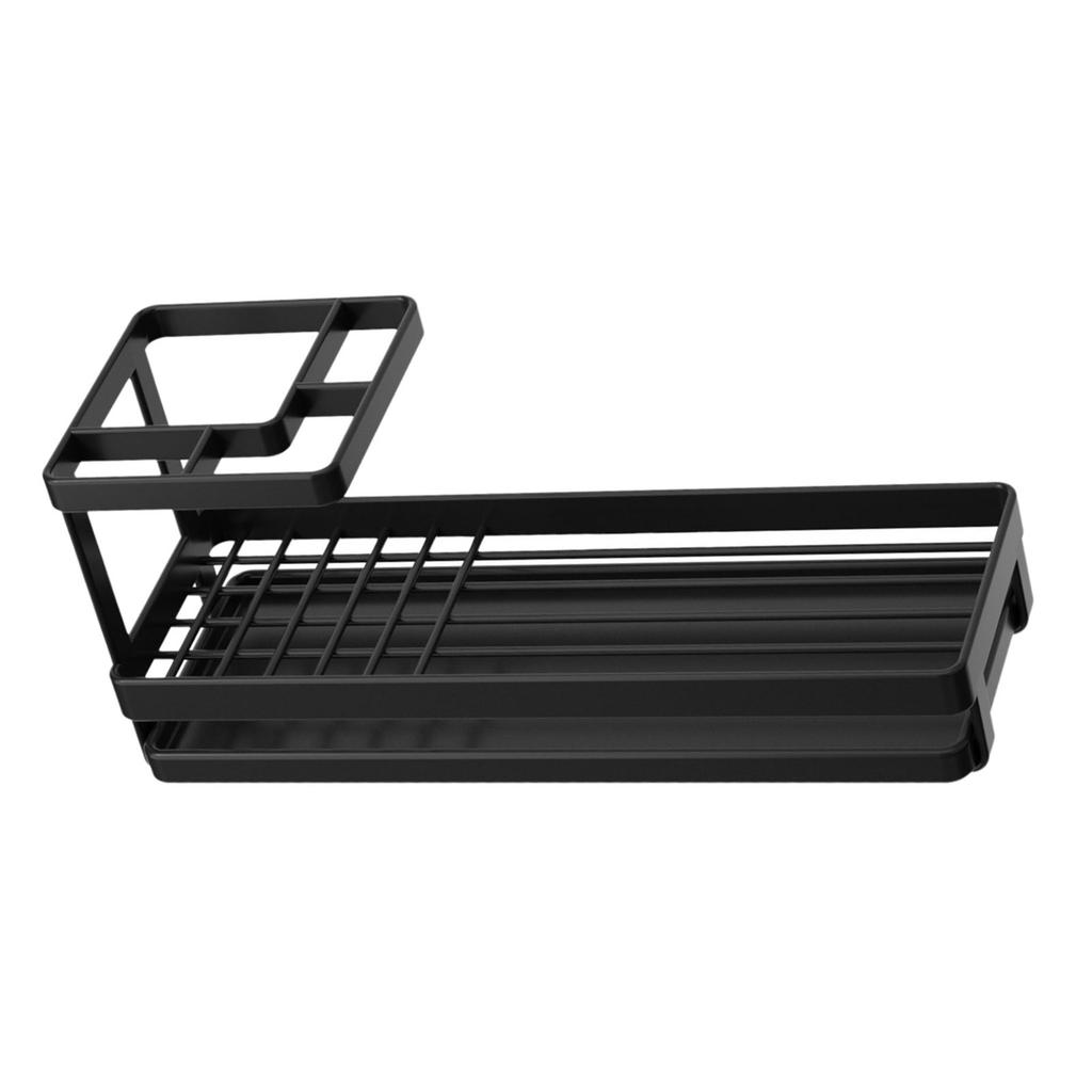 Toothbrush and Toothpaste Holder with Drainages Tray for Bathroom Vanity Countertop Storage Efficient Drainages Systems