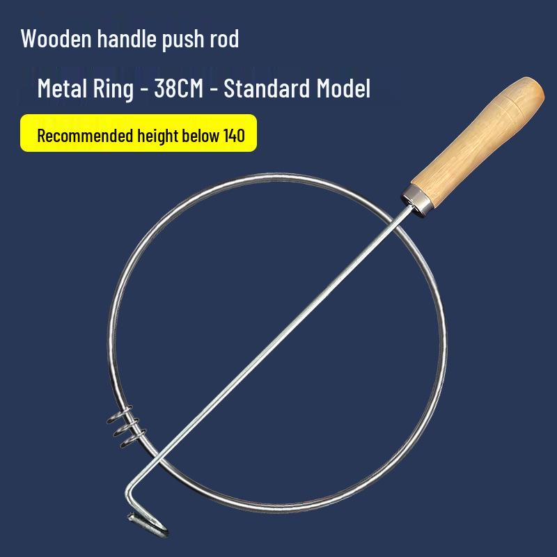 Classic Iron Hoop for Kids and Nostalgic Adults – Hand-Pushed Sensory Toy