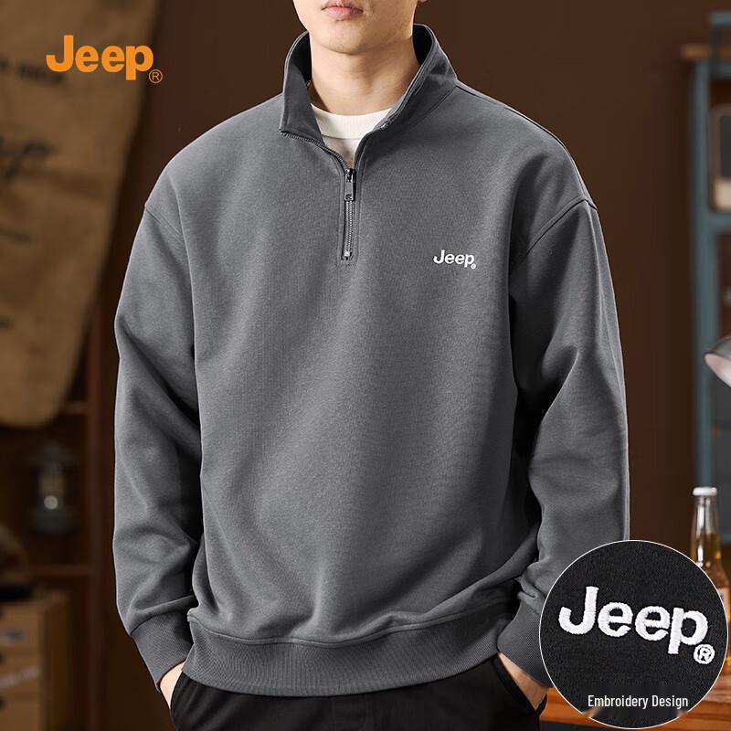 JEEP Men's Half-Zip Sweatshirt