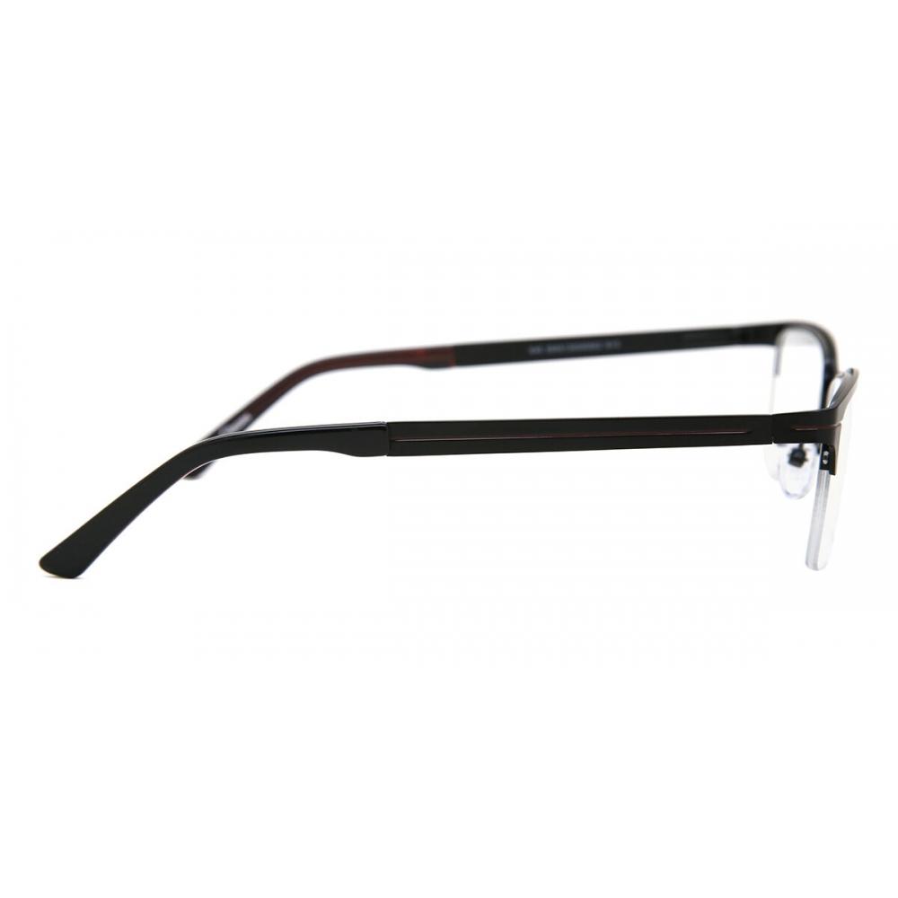 Semi Rimless Rectangle Black Smartbuy Collection Jan Asian Fit 646 Fashion Unisex Eyeglasses