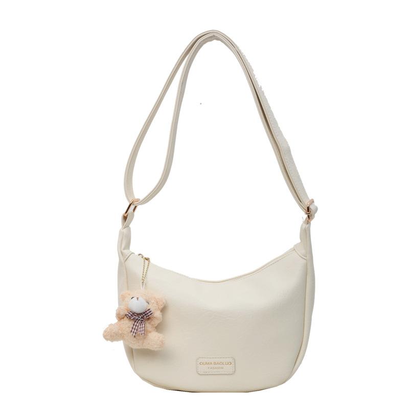 This year's popular fashionSoft leather shoulder bag women's 2025 spring new versatile messenger dumpling bag