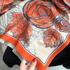 Rose Thickened Imitation Cashmere Scarf Women'S Warm Air Conditioner Shawl Outer Scarf Dual-Purpose