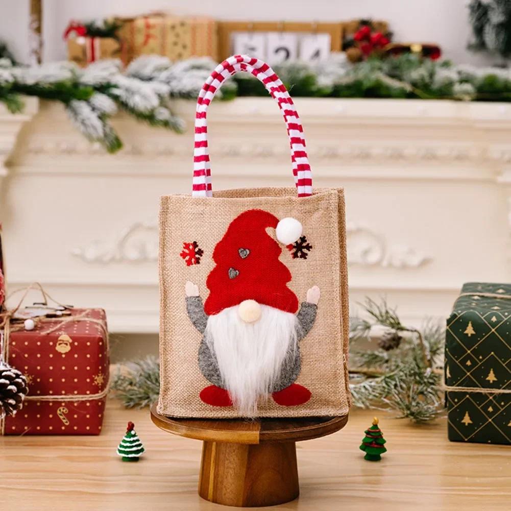 

Christmas Christmas Decoration Supplies Christmas Burlap Tote Light Brightness Monitor Brightness Perfect Size For Gifts