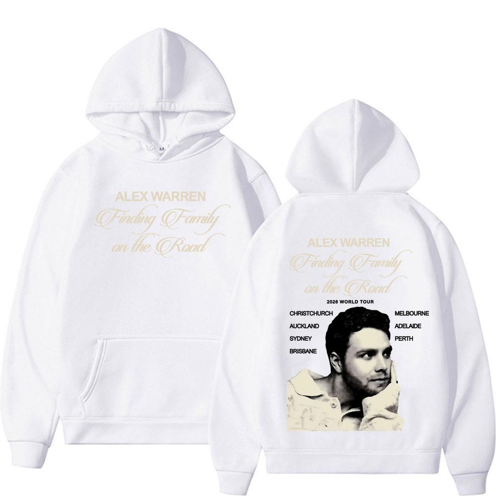 Unisex Woman'sAlex Warren Finding Family on The Road 2026 World Tour Hoodies Men Women Fashion Hip Hop Oversized Sweatshirts Hoodie Streetwear