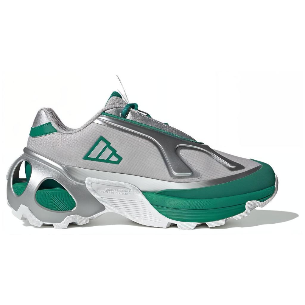 Adidas Wonder Runner Mode Bequem Sport Stoßdämpfung Verschleißfest Low-Top Lässige Laufschuhe Unisex Laufschuhe Silber Grün JP5266