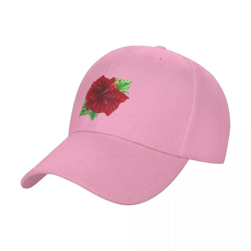 Hibiscus Baseball Cap Beach Outing Cosplay Hats for Unisex Boy Child Womens
