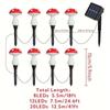 8-Piece Solar Outdoor Mushroom Lights Set for Garden Courtyard Lawn Decorative Ambiance Lighting