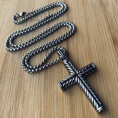 Necklace Jewelry Fashion Vintage Stainless Cross Pendant