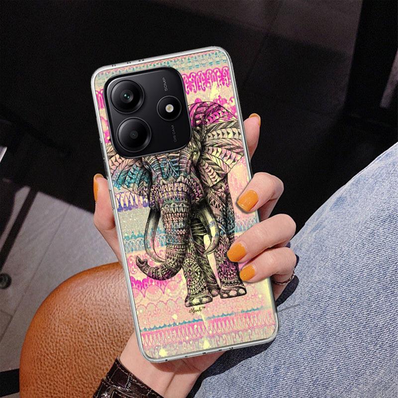 Elephant Mandala Aztec Phnoe Case for Phnoe Case for Xiaomi Redmi Note 15 14 14S 13 Pro Plus 12 12S 11S 11E 10S 10 11T 5G Unique