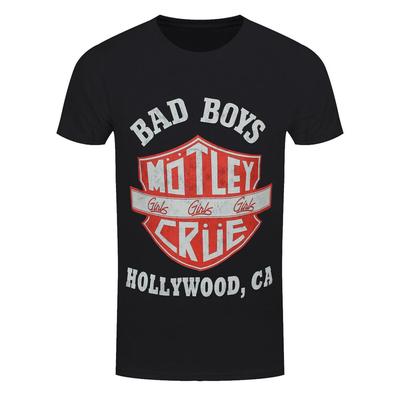 Motley Crue Bad Boys Rock Band Black Unisex T-Shirt