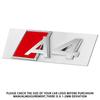 3D Car Styling Body Rear Trunk Emblem Sticker Badge Letters Decoration Decals For 78a A3 A4 A5 A6 A7 A8 Logo Auto Accessoriesa78