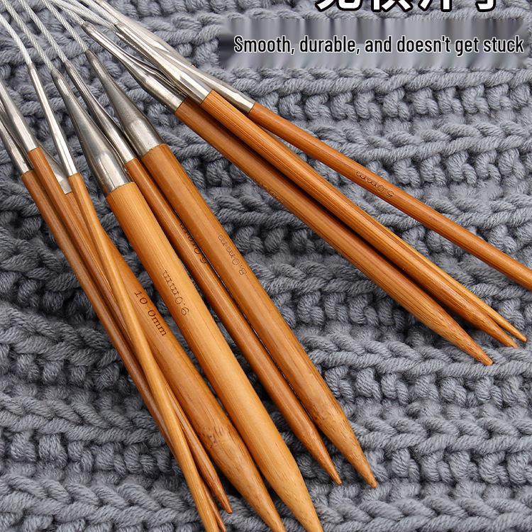 Bambus Stahl Rundstricknadeln Set zum Handstricken