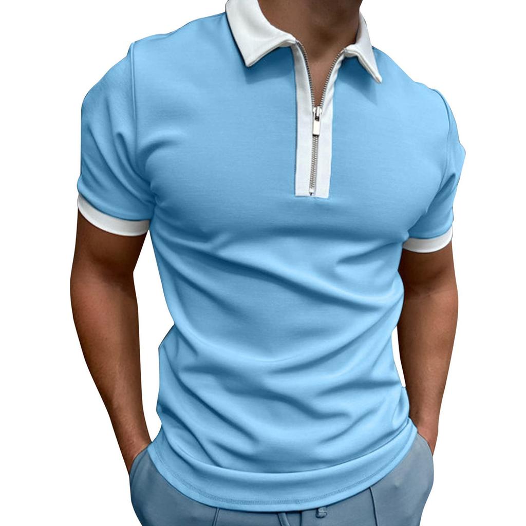 Men's Shirt Golf Shirt Retro Color Contrast Outdoor Street Short Sleeves Button-Down Print Clothing Apparel Fashion Designer Casual Breathable