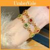 Vintage Flower Bracelet With Zirconia Accents For Women Gift Giving