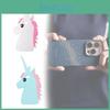 Силіконовий чохол для iPhone з 3D рельєфним візерунком єдинорога для захисту від падінь та подряпин