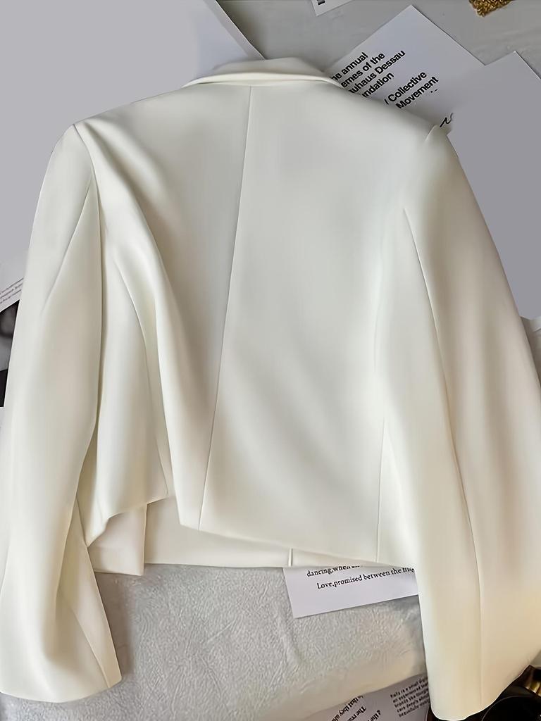 Women's Korean Style Casual Autumn/Spring Suit Jacket – Slimming, Loose Fit, Straight Cut