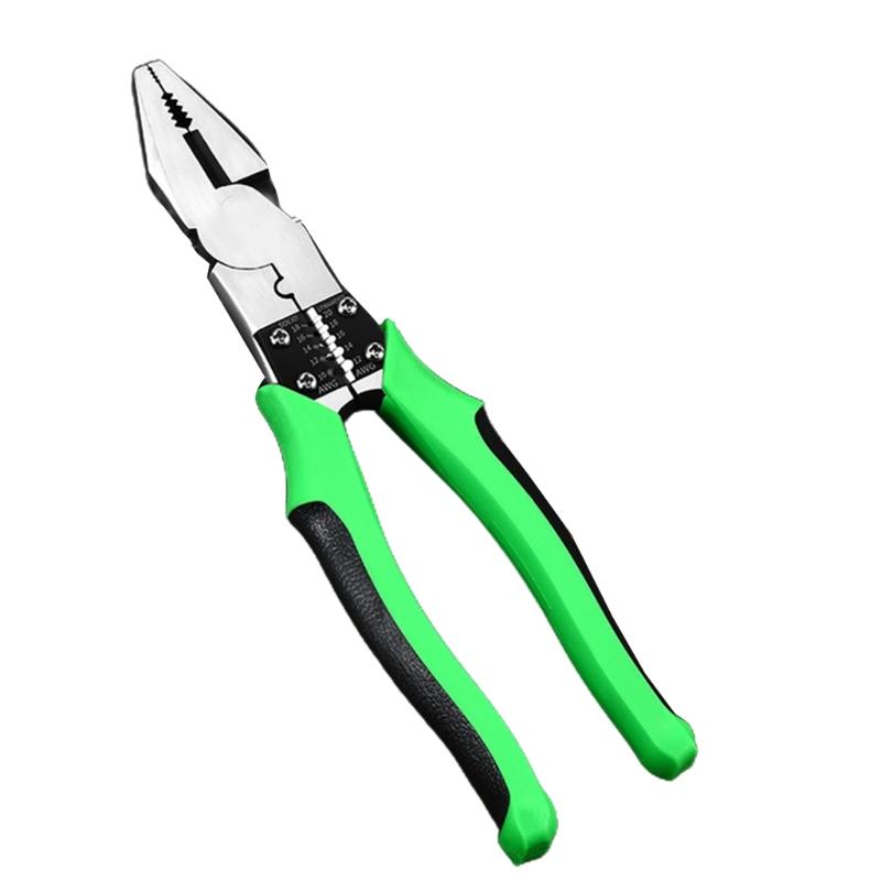 Electrician Pliers Multifunctional Needle Nose Plier for Wire Stripping Cable Cutter Terminal Crimping Hand Tools