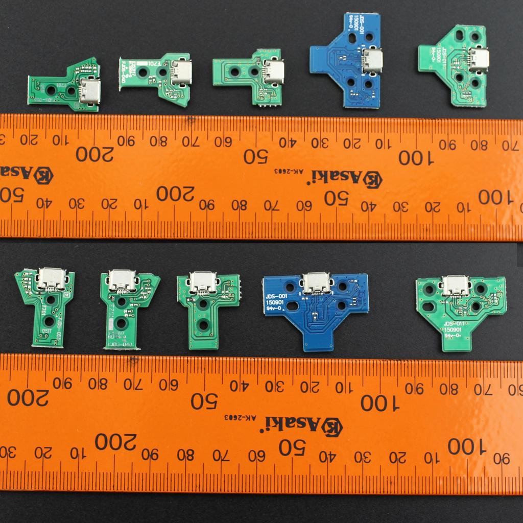 Brandneue 12P 14P USB-Ladeanschlussbuchse Leiterplatte 12-Pin 14-Pin JDS 011 030 040 Für PS4 Controller Reparaturteile Ersatz