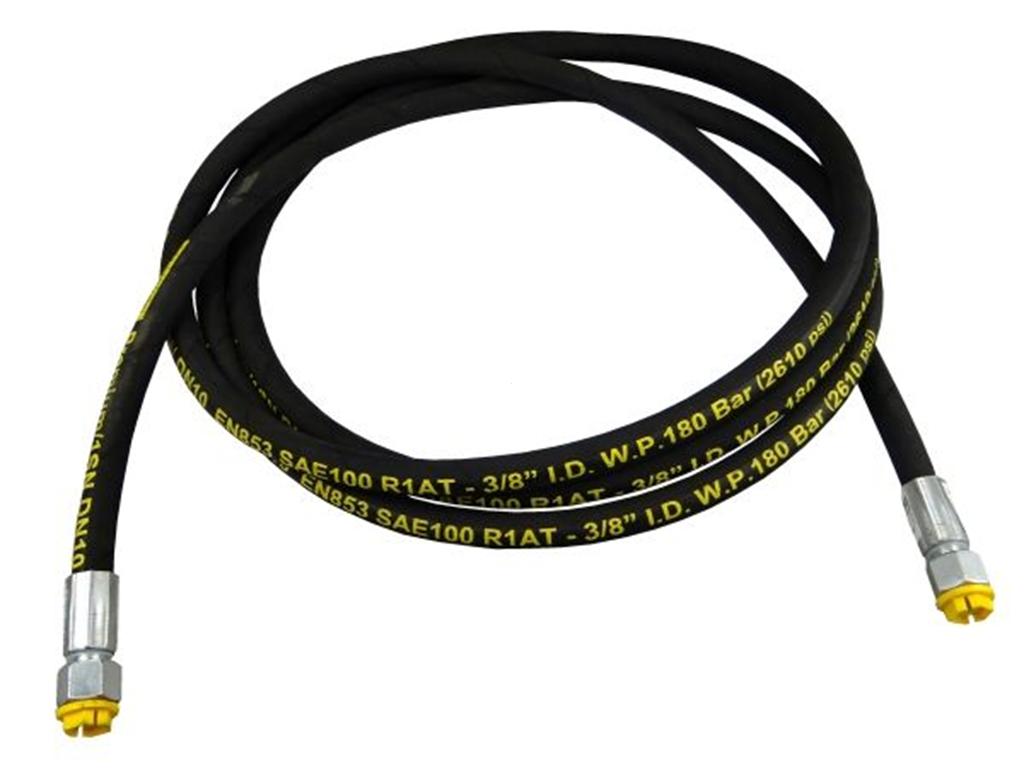 Hydraulic hose 180 bar thread M18x1.5 straight -400mm DN10-1SN (AA-10-400; P11P11) 18MPa Waryński