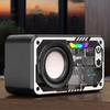 Double Bass Diaphragm Transparent Mecha Speaker RGB Light Mini Portable Speaker  Outdoor