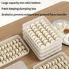 1PC dumpling storage box, frozen dumpling box for refrigerator, food grade dumplings, special tray for quick-frozen dumplings, fresh-keeping box.