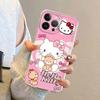 Tecknad Hello Kitty Cinnamoroll Fodral för iPhone 17 Pro Max 12 Mini XS Max 13 Pro 14 Plus 11 XR 7 8 Air 16 15 Mjukt Mobilskydd