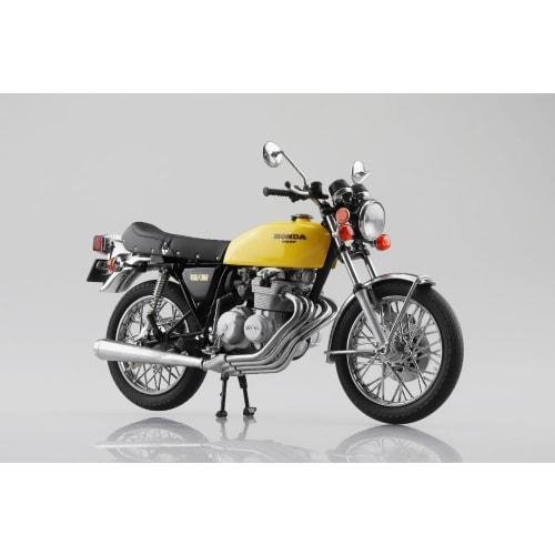 Aoshima Bunka Kyozai Skynet 1/12 Scale Complete Honda CB400FOUR Parakeet Yellow Motorcycle