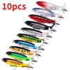 10pcs Premium 13g 10cm Fishing Lure Kit for Bass Trout Realistic Action Propeller Tail Durable ABS Hooks for Salmon Tilapia