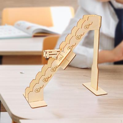 DIY Wooden Stairs Science Toy Projects Self Assembling Scientific Experiment Teaching Aids