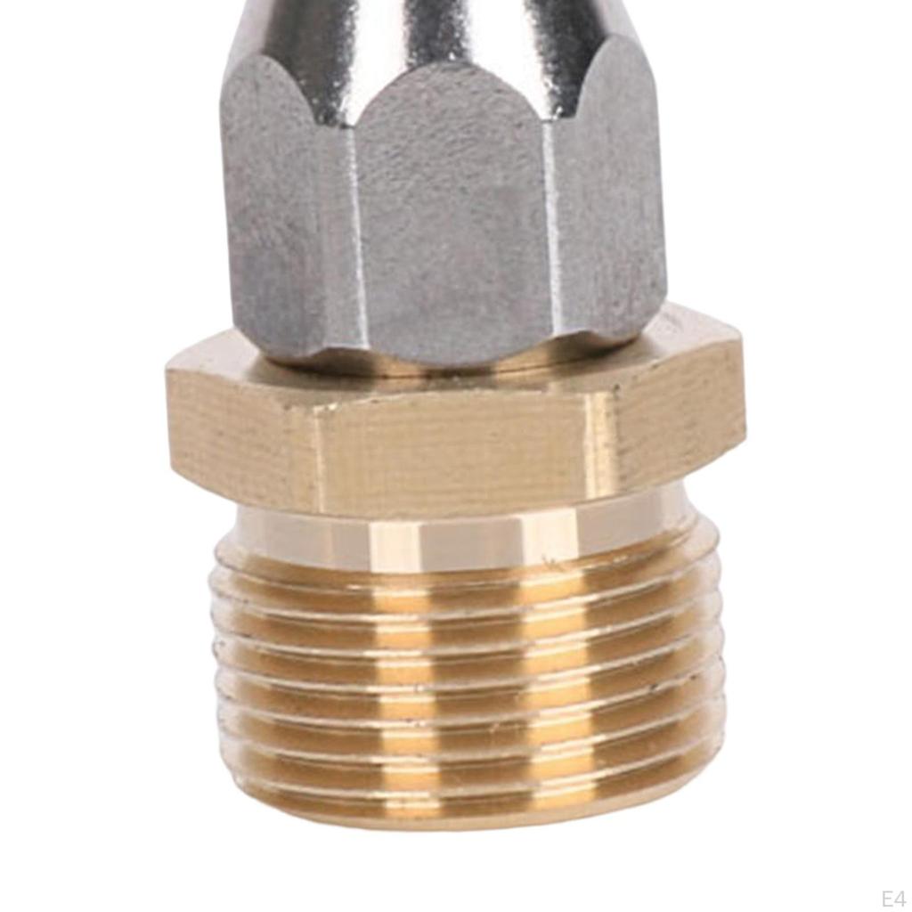 Drain Cleaning Nozzle, Jets for Jetting Hose, 1/4'' Quick Connect Washing Accessory, Rotating