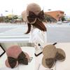 Women Elegant Bowknot Split Beach Cap