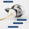 Toilet Flush Wrench Easy to Install Adjustable Holes Toilet Handle Optimal Flushing Toilet Tank Replacement Parts