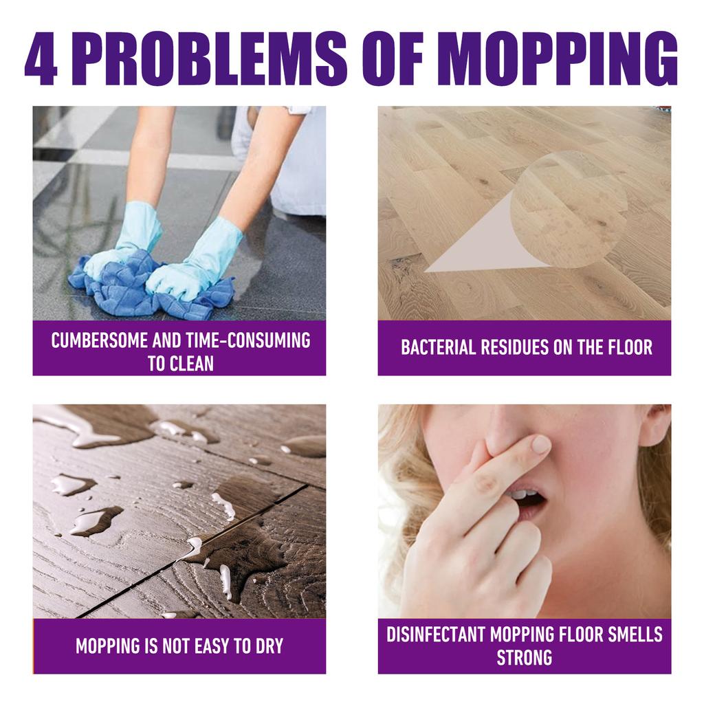 JUE-FISH Household Wood Floor Cleaning Liquid Decontaminating Decontaminating Perfuming Cleaner Polishing Quick-Drying Brightening Floor Stain Remover