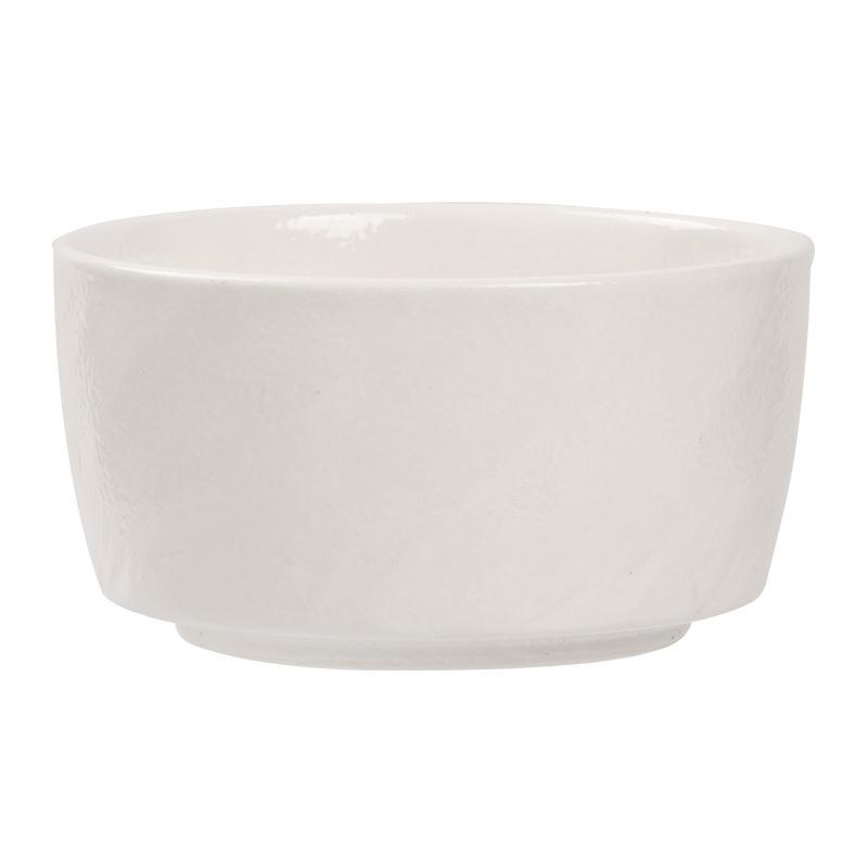 Advanced Rock Pattern Ceramic Bowl Household Rice Bowl Salad Bowl Simple Tableware Small Bowl Solid Color Round Bowl