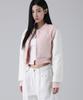 Avandress Atlantis Love Crop Varsity Jacket Pink