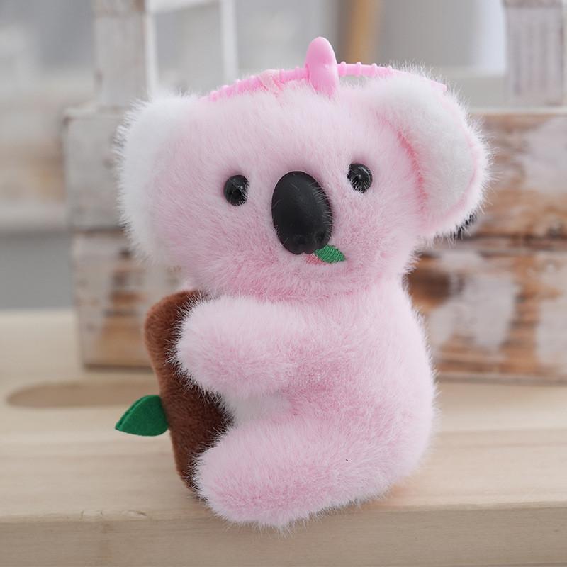 Plush Koala Delightful Keychain Fashionable Keyring Soft And Huggable Design