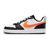 Nike Court Borough Low 2 GS Bianco Nero Arancione Scarpe da Ginnastica per Bambini Grigio Fumo Scuro Arancione Totale BQ5448-115
