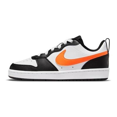 Court Borough Low 2 GS White Black Orange Kids Sneakers Dark-Smoke-Grey Total-Orange BQ5448-115