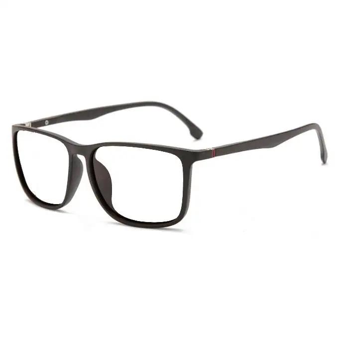 Square Sunglasses Men Thin Leg Anti Glare Minus Tea Lens Prescription Sunglasses Diopter 0 -0.5 -0.75 -1.0 To -6.0