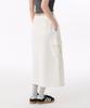 MUSINSA STANDARD WOMAN Women'S Flat Terry Sweat Cargo Long Skirt [Cream]