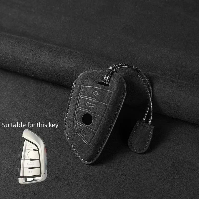 

Leather Remote Car Key Cover Keychain Key Case For Bmw X1 X3 X4 X5 X6 Series 1 2 3 5 7 G20 G02 G05 G31 G23 F34 F15 F40 Ix3