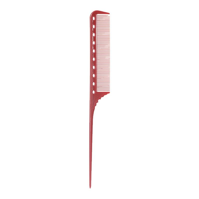 Hairdressing Comb Fine Tooth Comb Teasing Comb Hair Styling Comb Pin Tail Comb Parting Comb Hair Styling Accessories красный