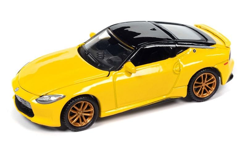 Auto World 1/64 Nissan Z 2023 Thunder Yellow Fairlady Z Miniature Car