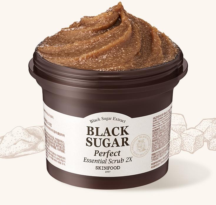 [SKINFOOD] Black Sugar Perfect Essential Scrub 210g