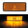 Motorcycle Scooter Moped Rectangle LED Reflector Tail Brake Light Stop Lamp