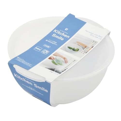 PEARL METAL Dørslag/Bolle, 20cm, Mikrobølgeovnsikker, med Lokk, Laget i Japan, Kitchen Smile, HC-627